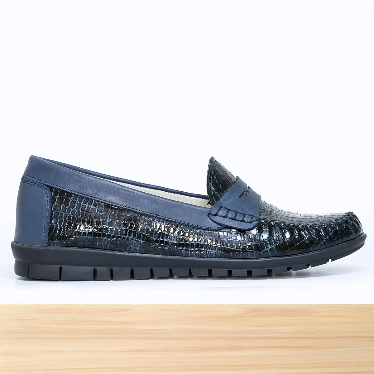 011F Melista Cuir Bleu Marine – Image 2