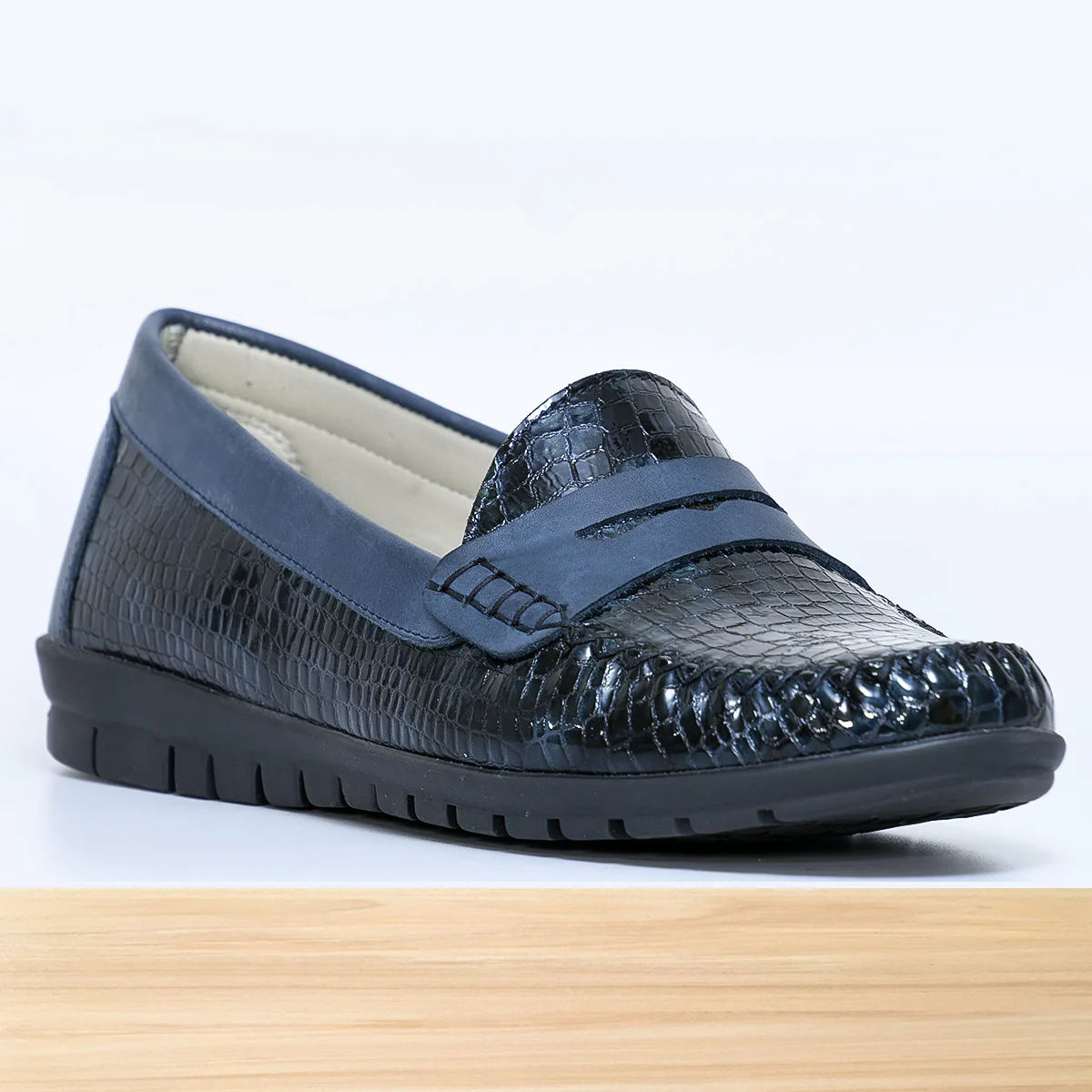 011F Melista Cuir Bleu Marine – Image 3