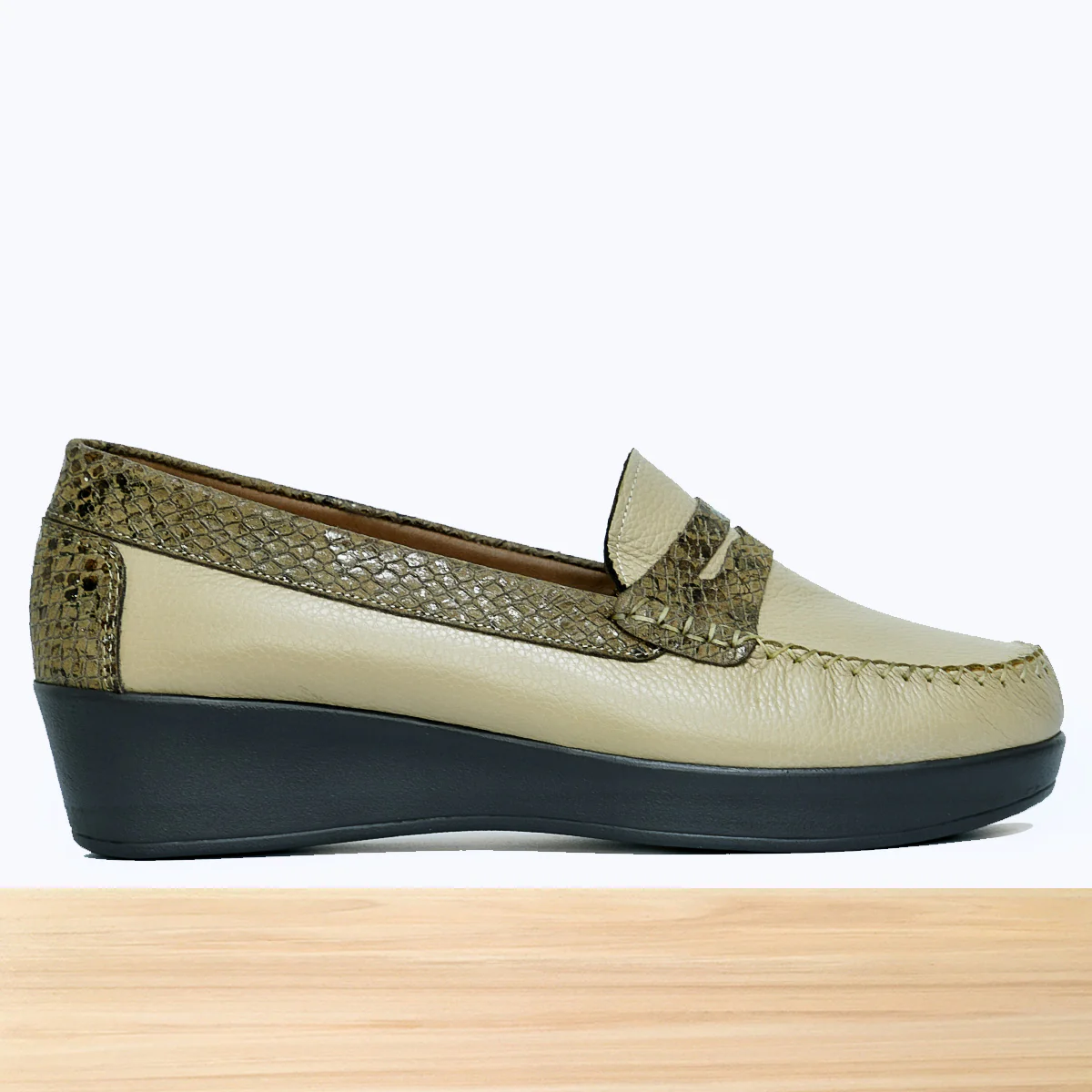 011F Kamita Cuir Beige