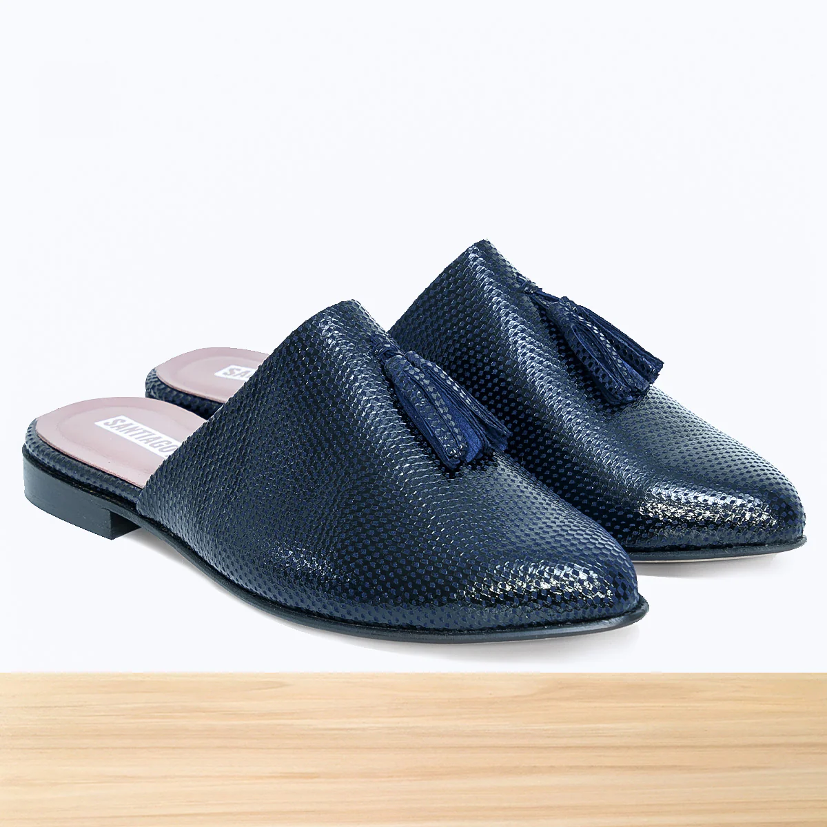 100F Lamis Cuir Noir Bleu – Image 4