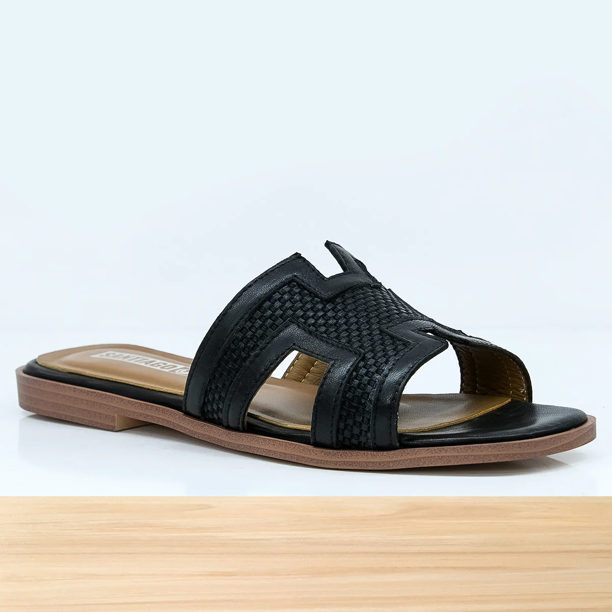 415f Orelle en Cuir Noir – Image 3