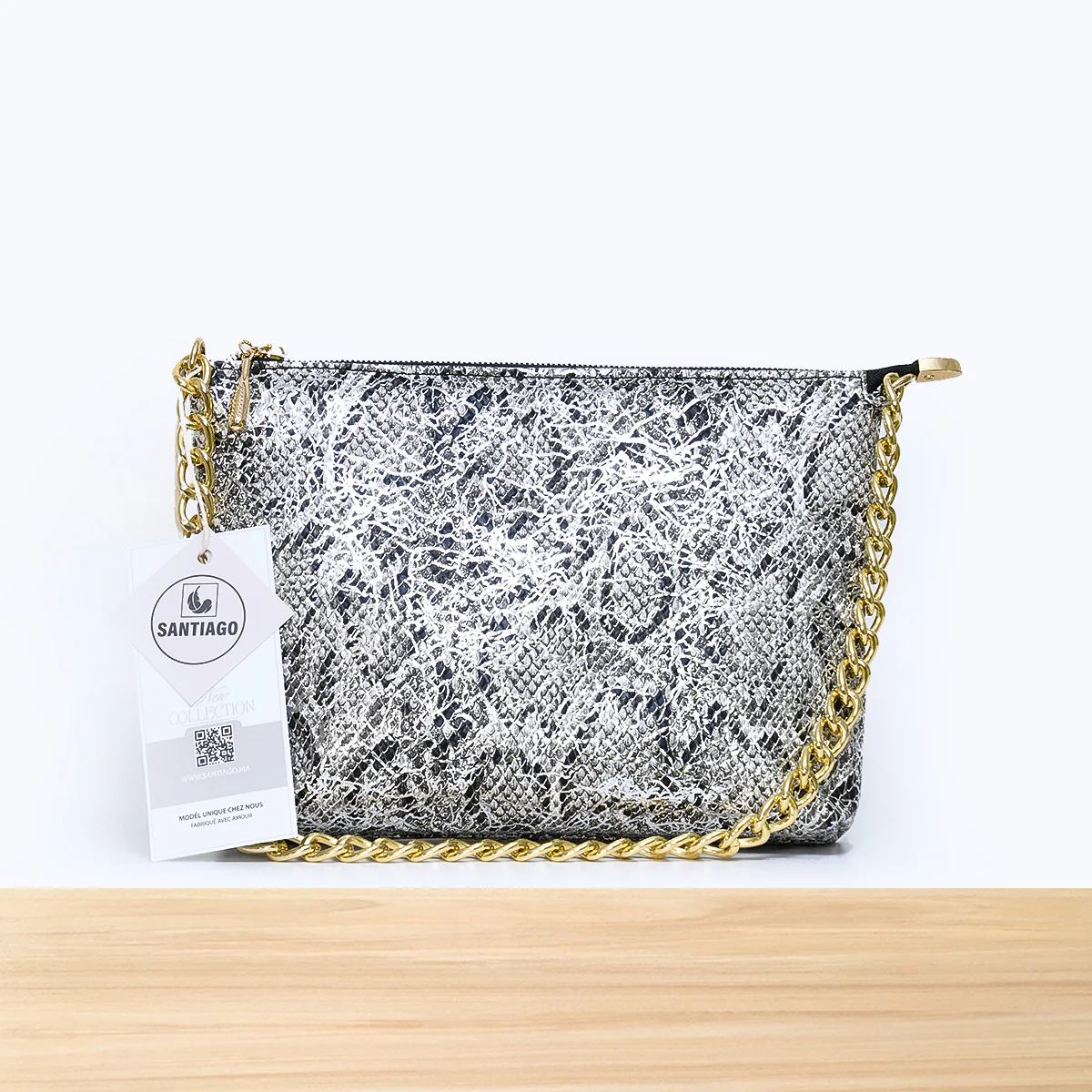 9053SC NOVA Serpent Argent métallisé – Image 2