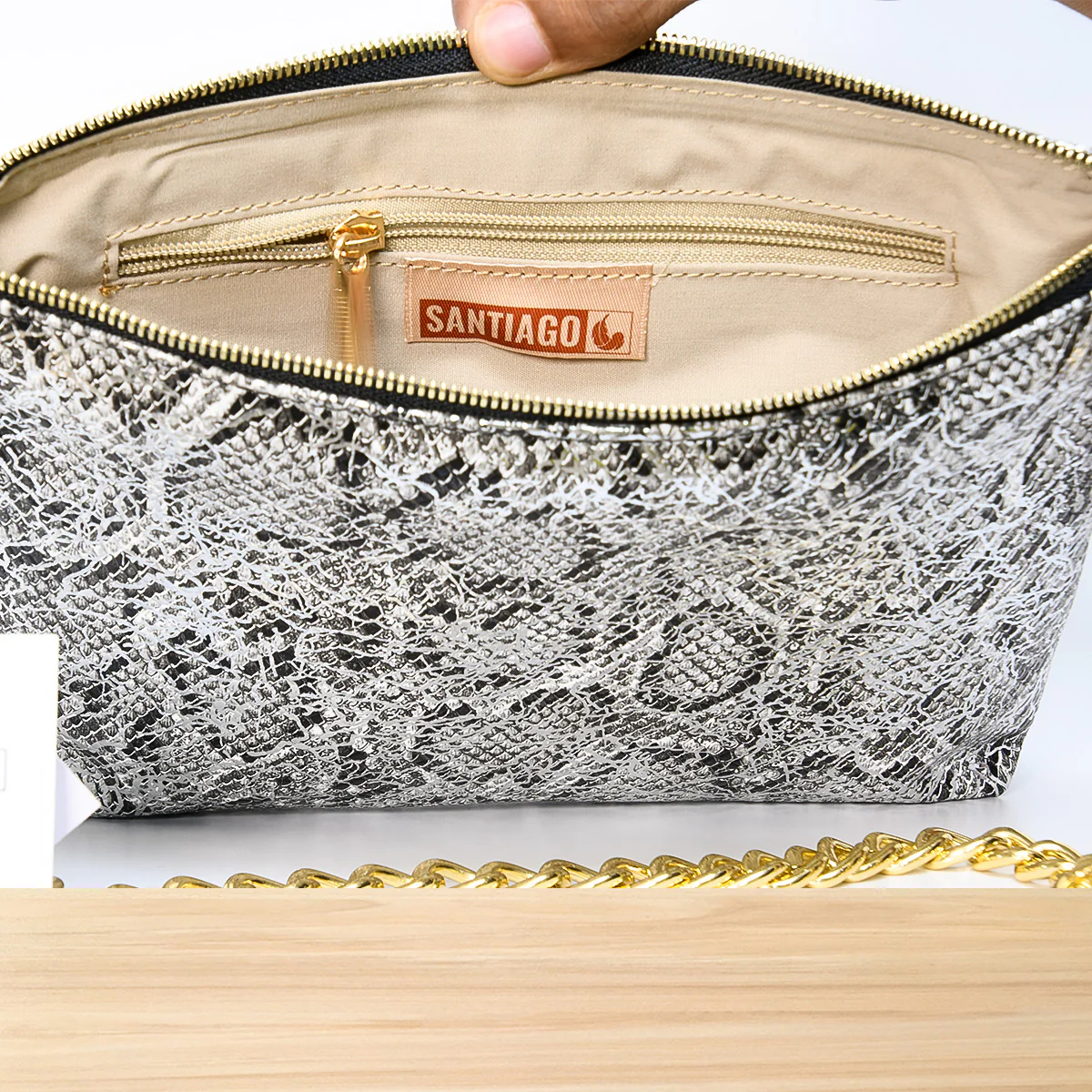 9053SC NOVA Serpent Argent métallisé – Image 3