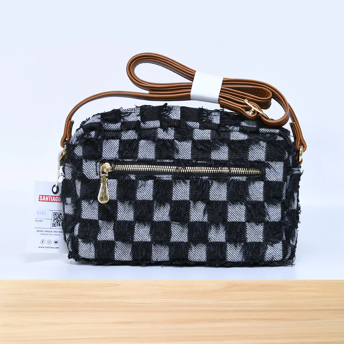 9184SC Bellora Damier Noir – Image 3