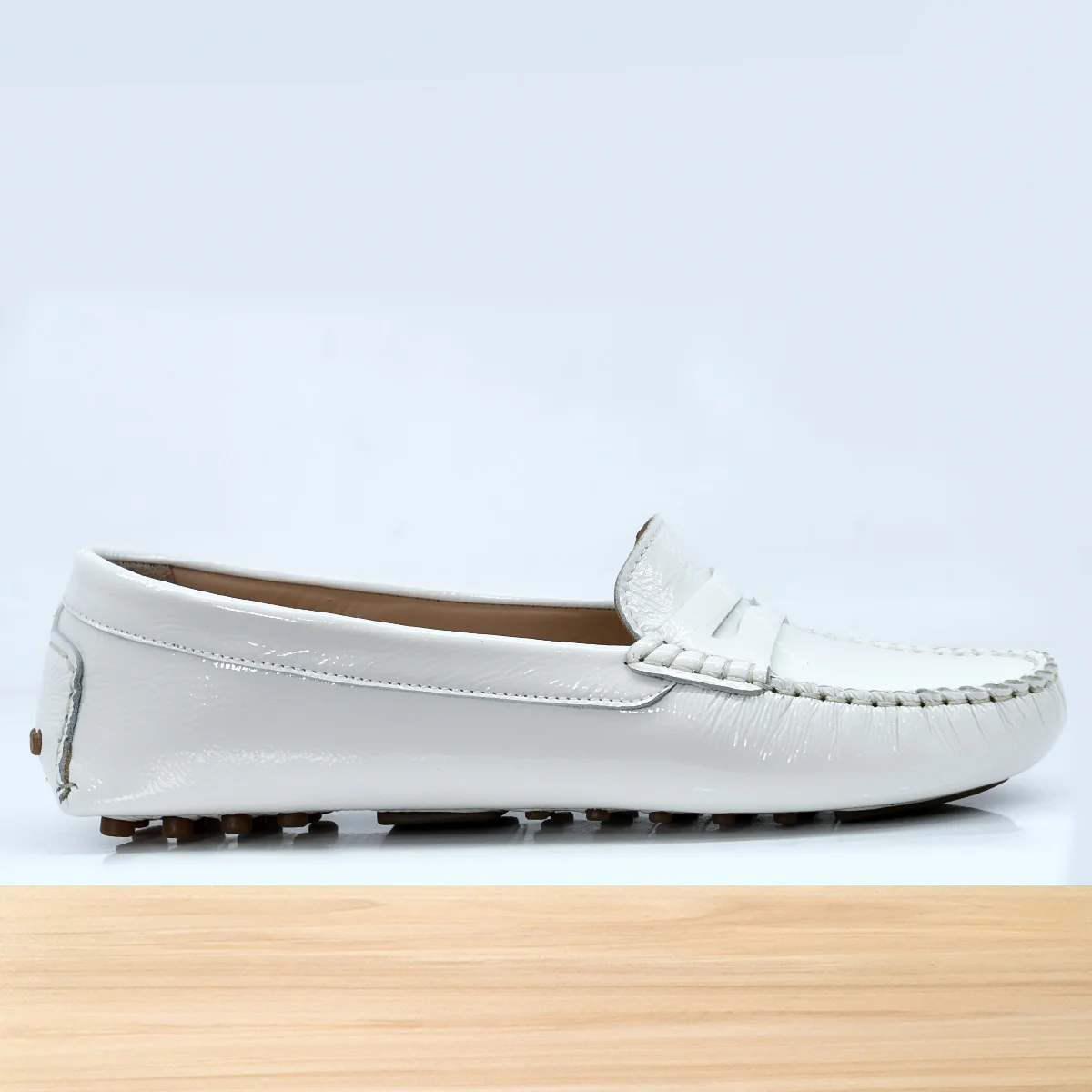528F Clara en Cuir Blanc – Image 2