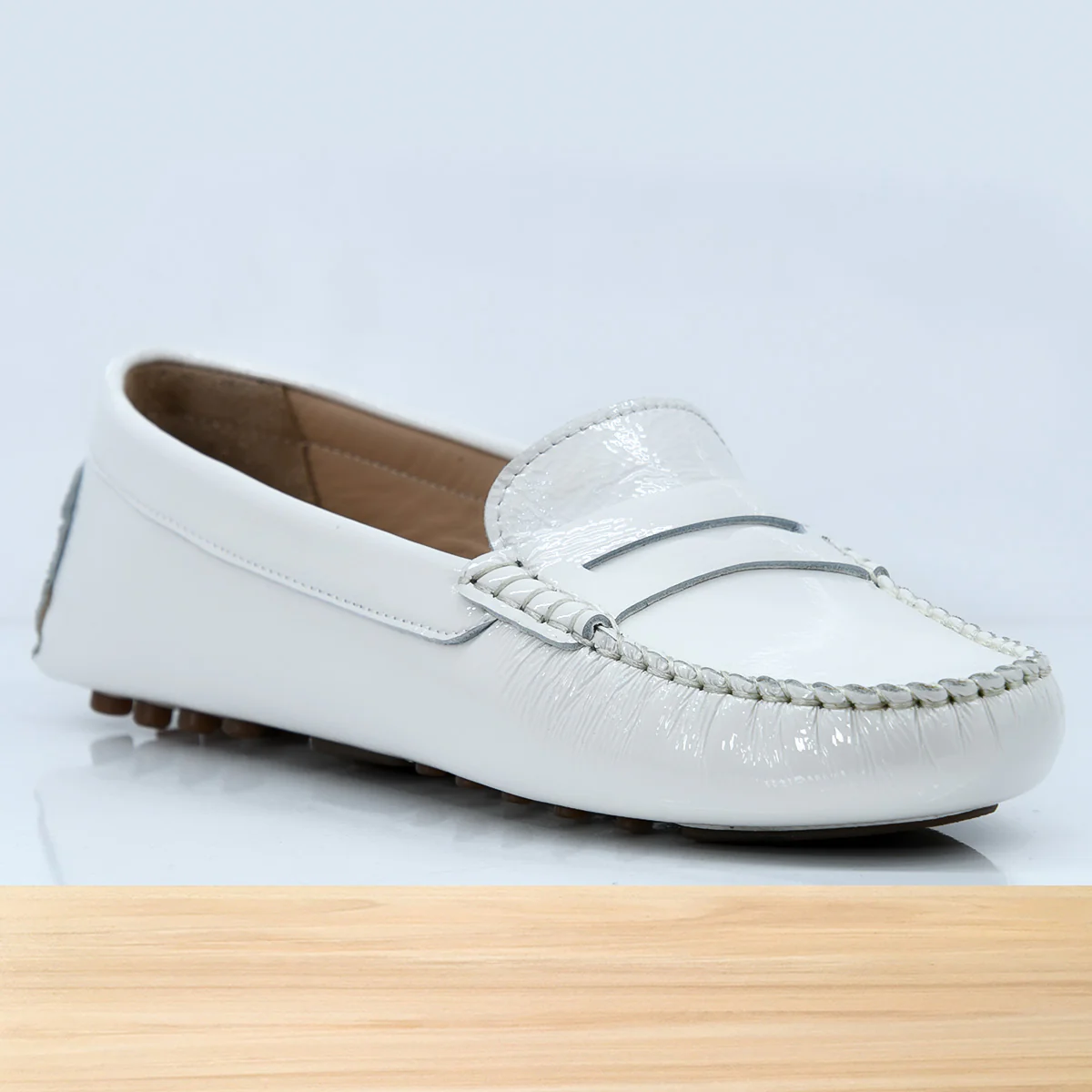 528F Clara en Cuir Blanc – Image 3