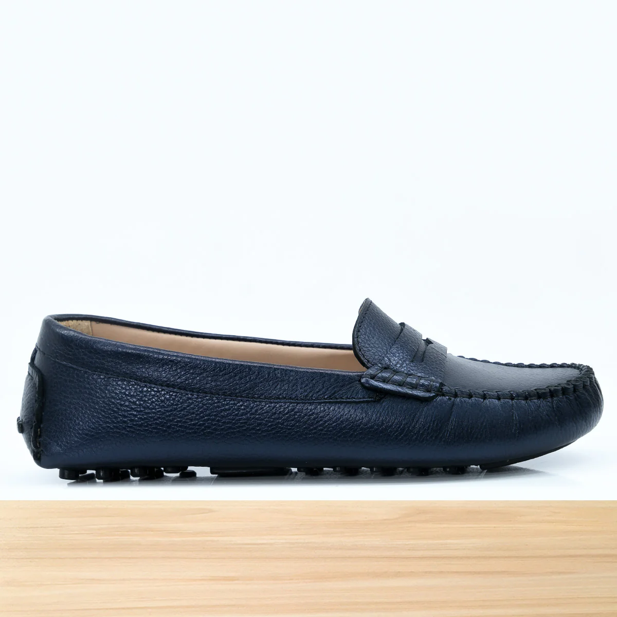 528F Clara en Cuir Bleu-N – Image 2