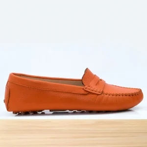528F Clara en Cuir Orange