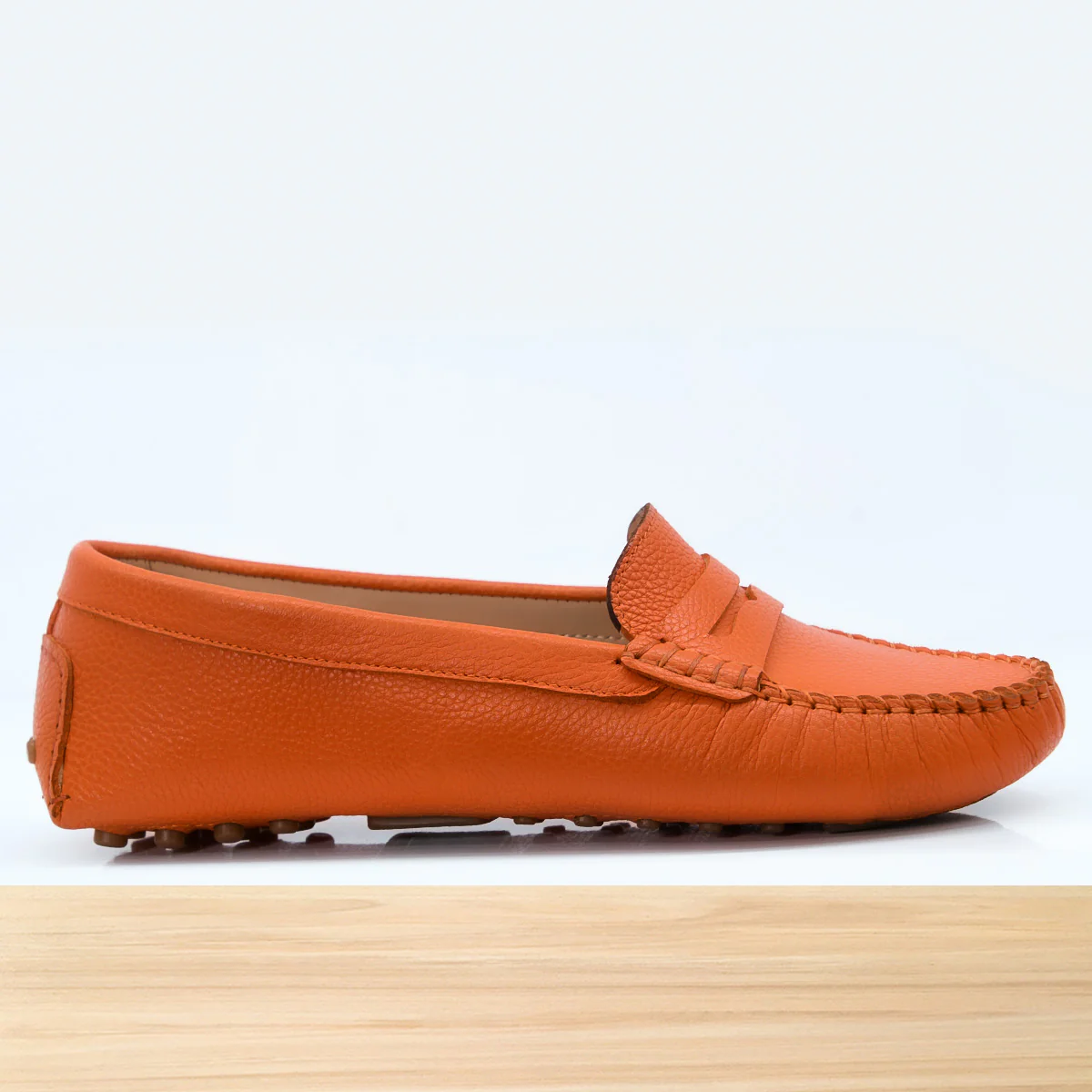 528F Clara en Cuir Orange