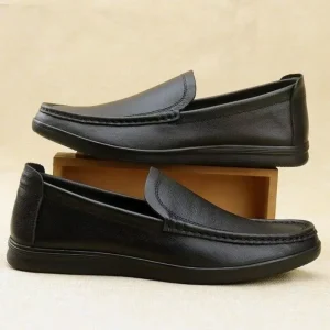 MOCASSINS HOMME CUIR SOUPLE CONFORT - BN