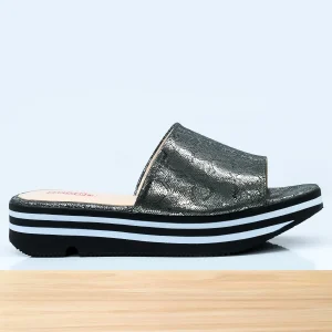 950F Flor en Cuir Argenté