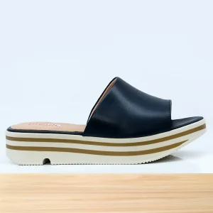 950F Flor en Cuir Bleu-Nuit