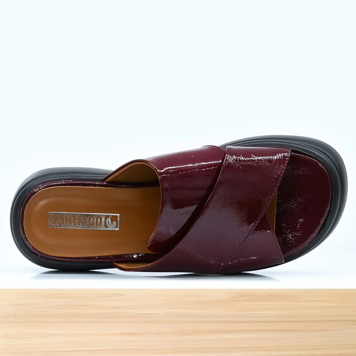 999f Luva en Cuir Bordeaux – Image 5