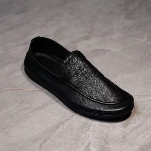 MOCASSINS EN CUIR NOIR SOUPLE-GB
