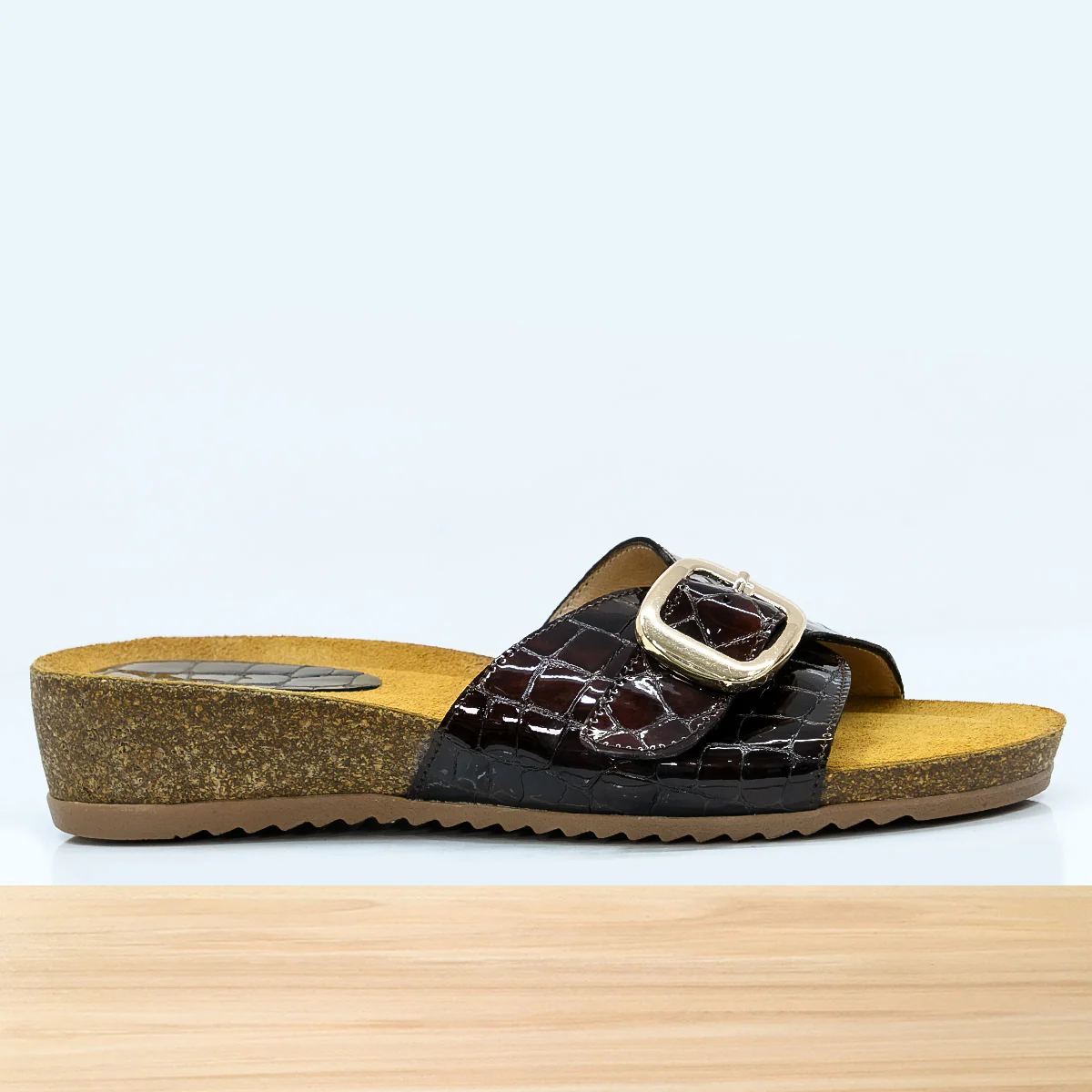 078F Qaria Cuir Bordeaux