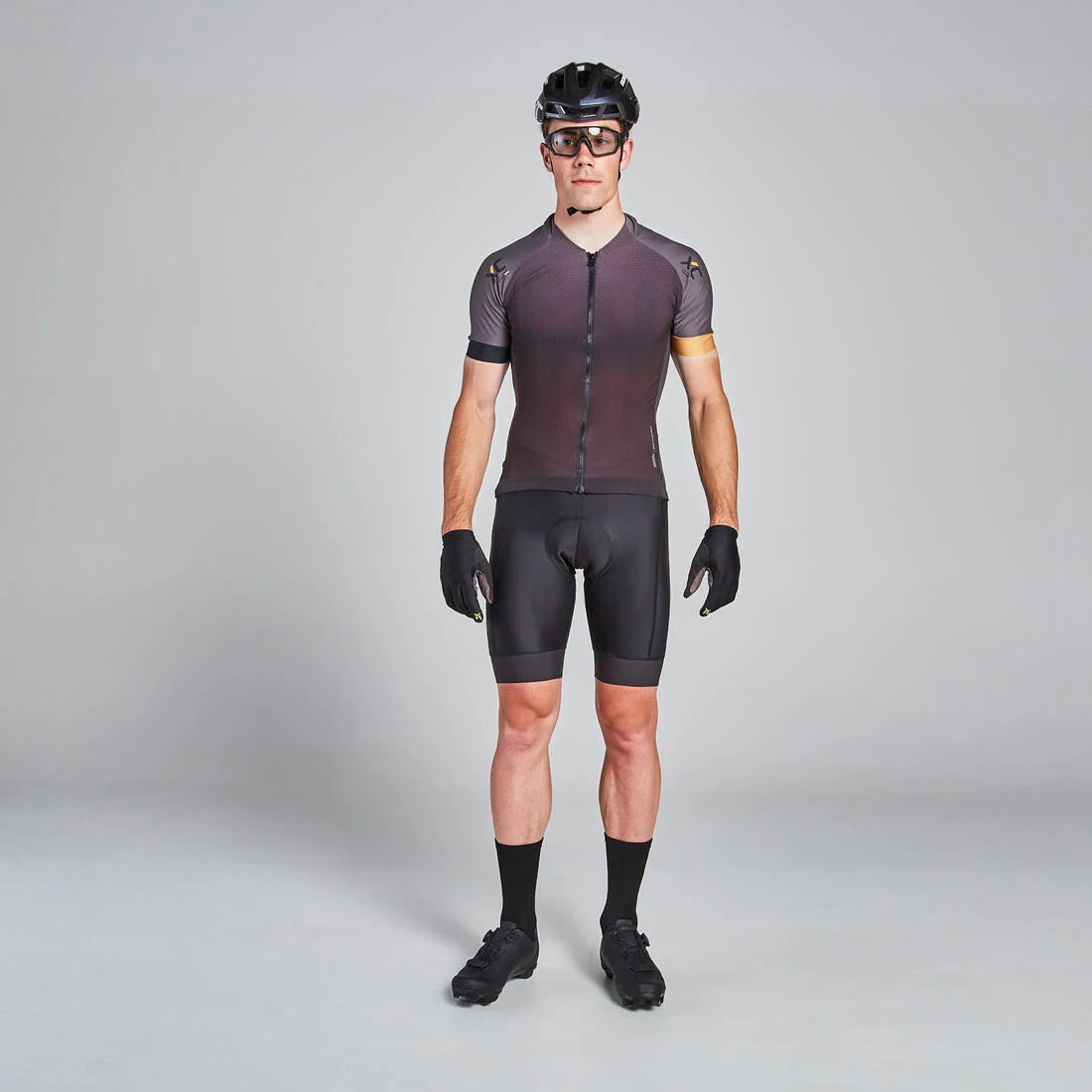 Maillot VTT XC Light Homme Noir et Ocre – Image 9