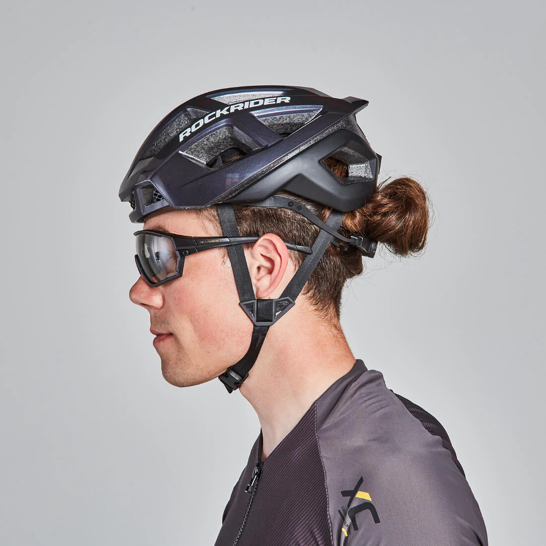 Maillot VTT XC Light Homme Noir et Ocre – Image 3