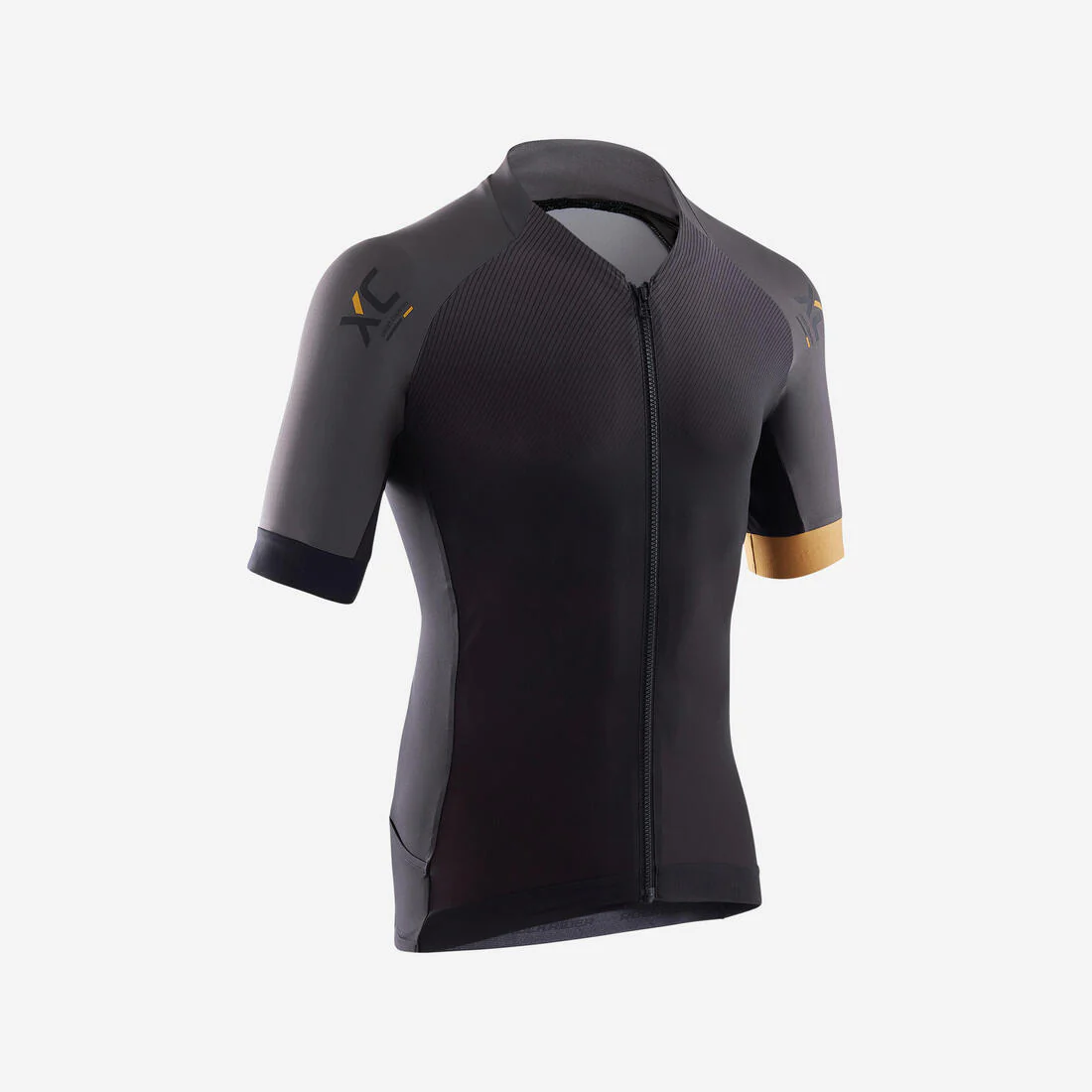 Maillot VTT XC Light Homme Noir et Ocre – Image 2