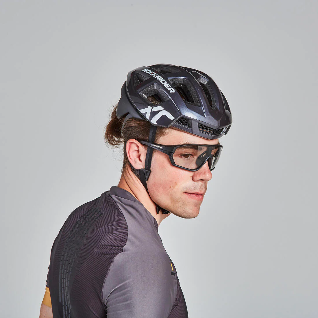 Maillot VTT XC Light Homme Noir et Ocre – Image 7